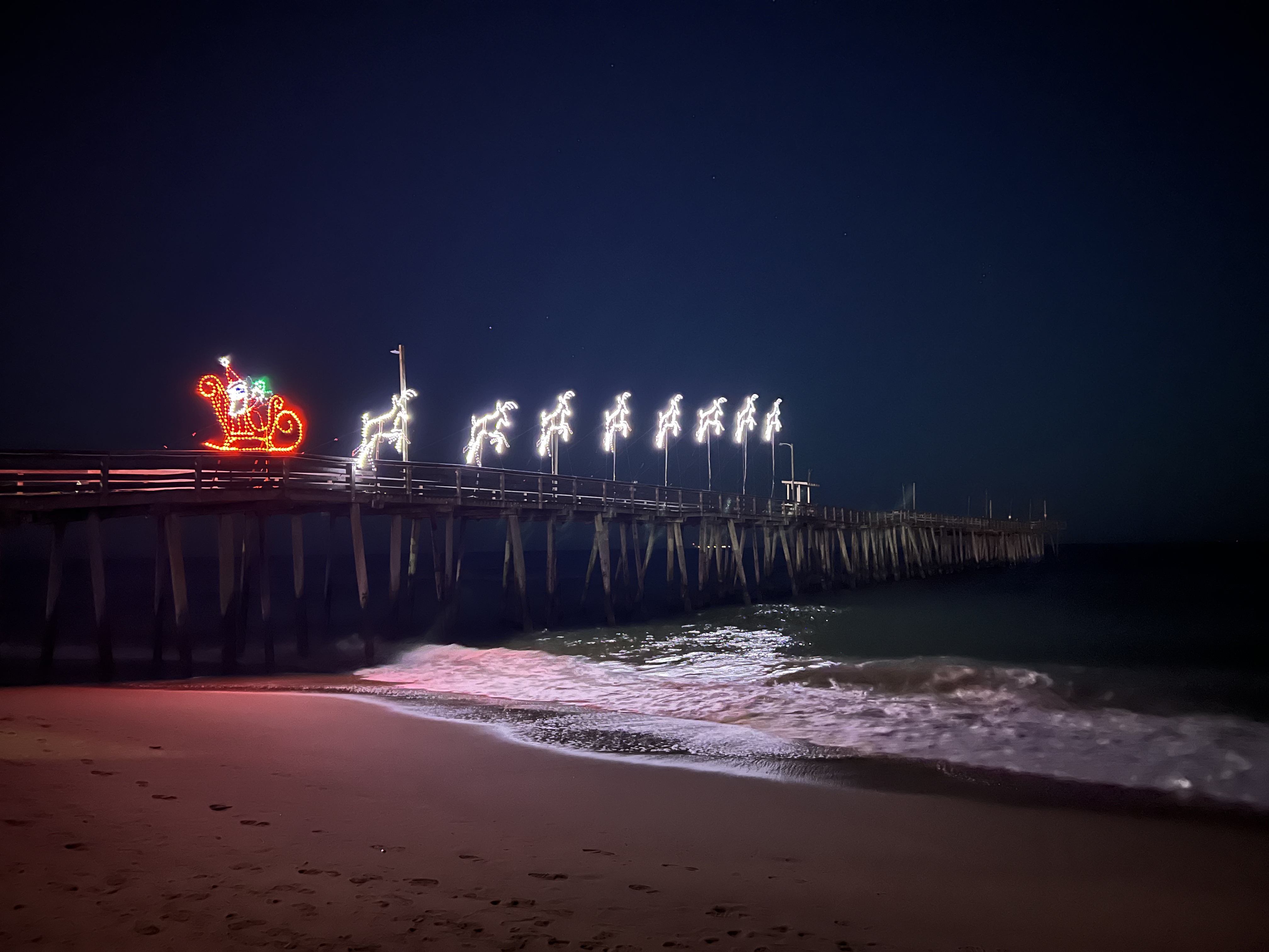 Christmas Eve by the Atlantic Ocean